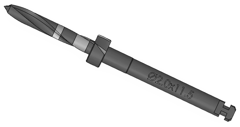 Pilot drill, Ø2.00 × 11.5 mm, IP Series Premium Surgical Kit