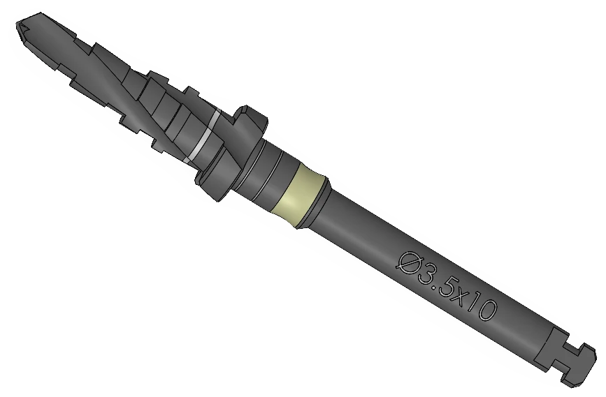 Step drill, Ø3.50 × 10 mm, IP Series Premium Surgical Kit