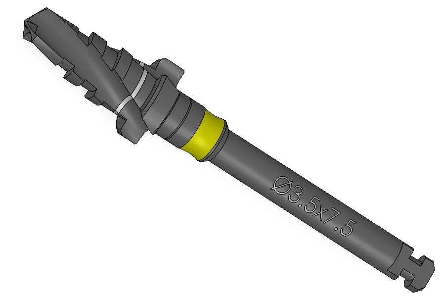 Step drill, Ø3.50 × 7.5 mm, IP Series Premium Surgical Kit