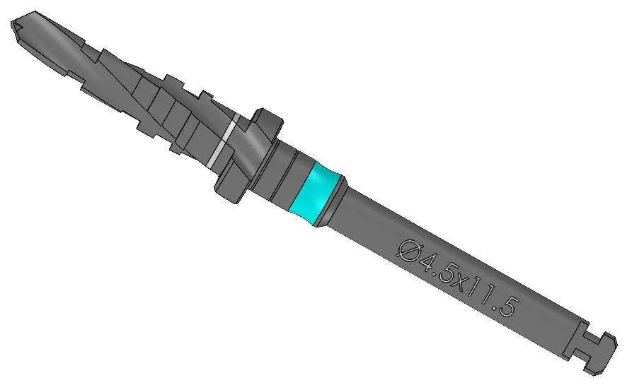 Step drill, Ø4.50 × 11.5 mm, IP Series Premium Surgical Kit