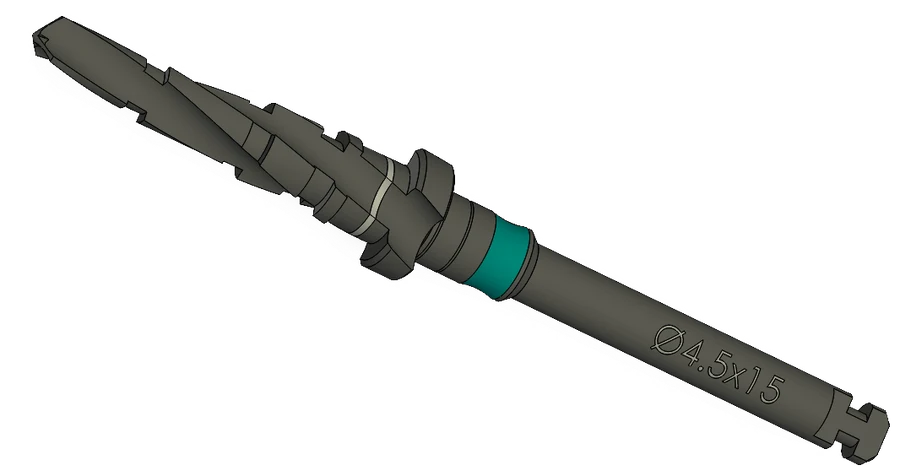 Step drill, Ø4.50 × 15 mm, IP Series Premium Surgical Kit