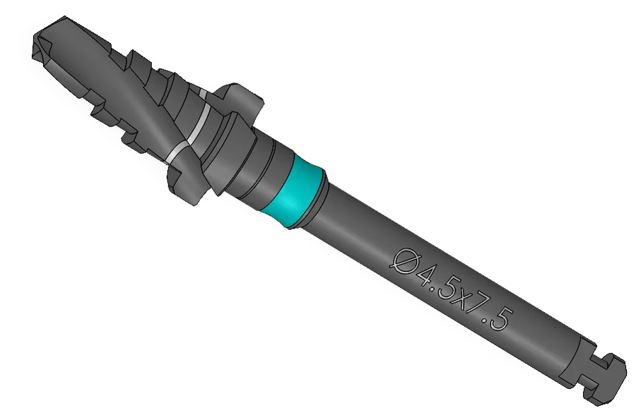 Step drill, Ø4.50 × 7.5 mm, IP Series Premium Surgical Kit