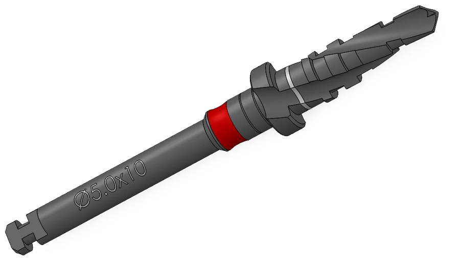 Step drill, Ø5.00 × 10 mm, IP Series Premium Surgical Kit