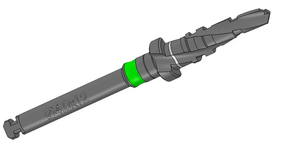 Step drill, Ø4.00 × 12 mm, SP Series (S-Fix Pro) Surgical Kit