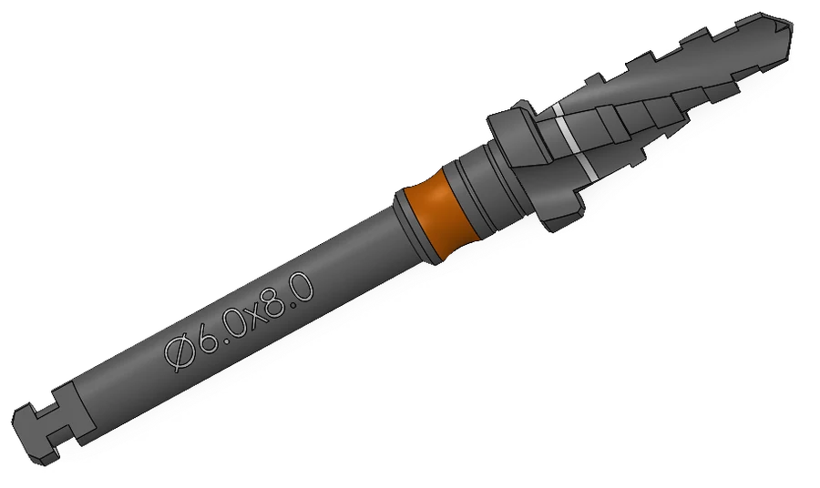 Step drill, Ø6.00 × 8 mm, SP Series (S-Fix Pro) Surgical Kit