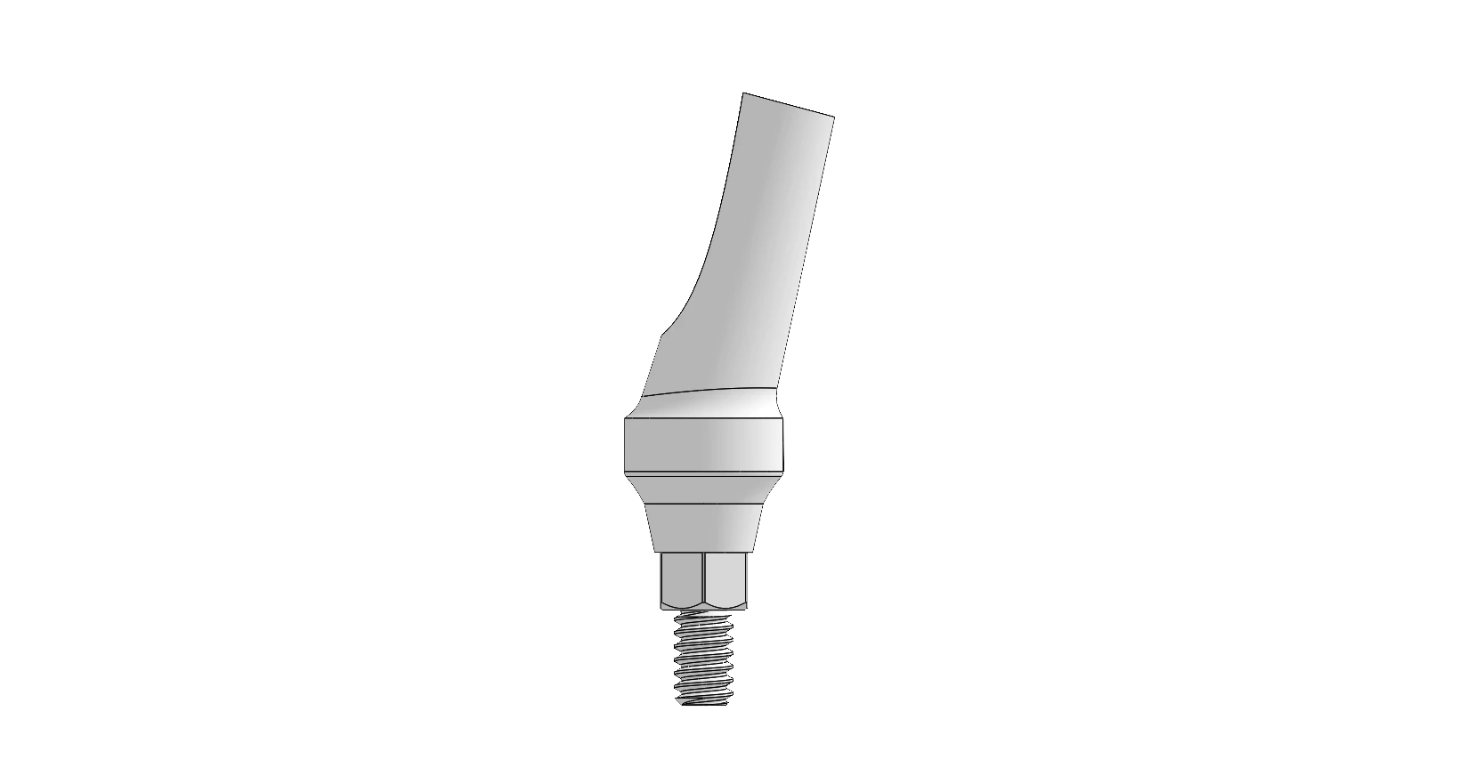 Angled abutment 15° — 4.15 × 1
