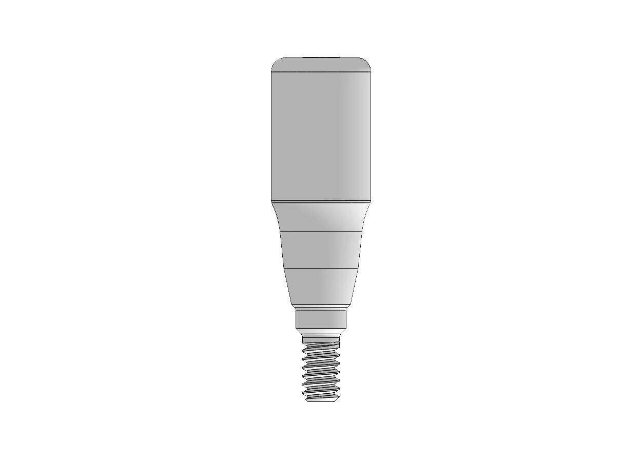 Healing abutment 4.15 — 3 mm collar × 6 mm