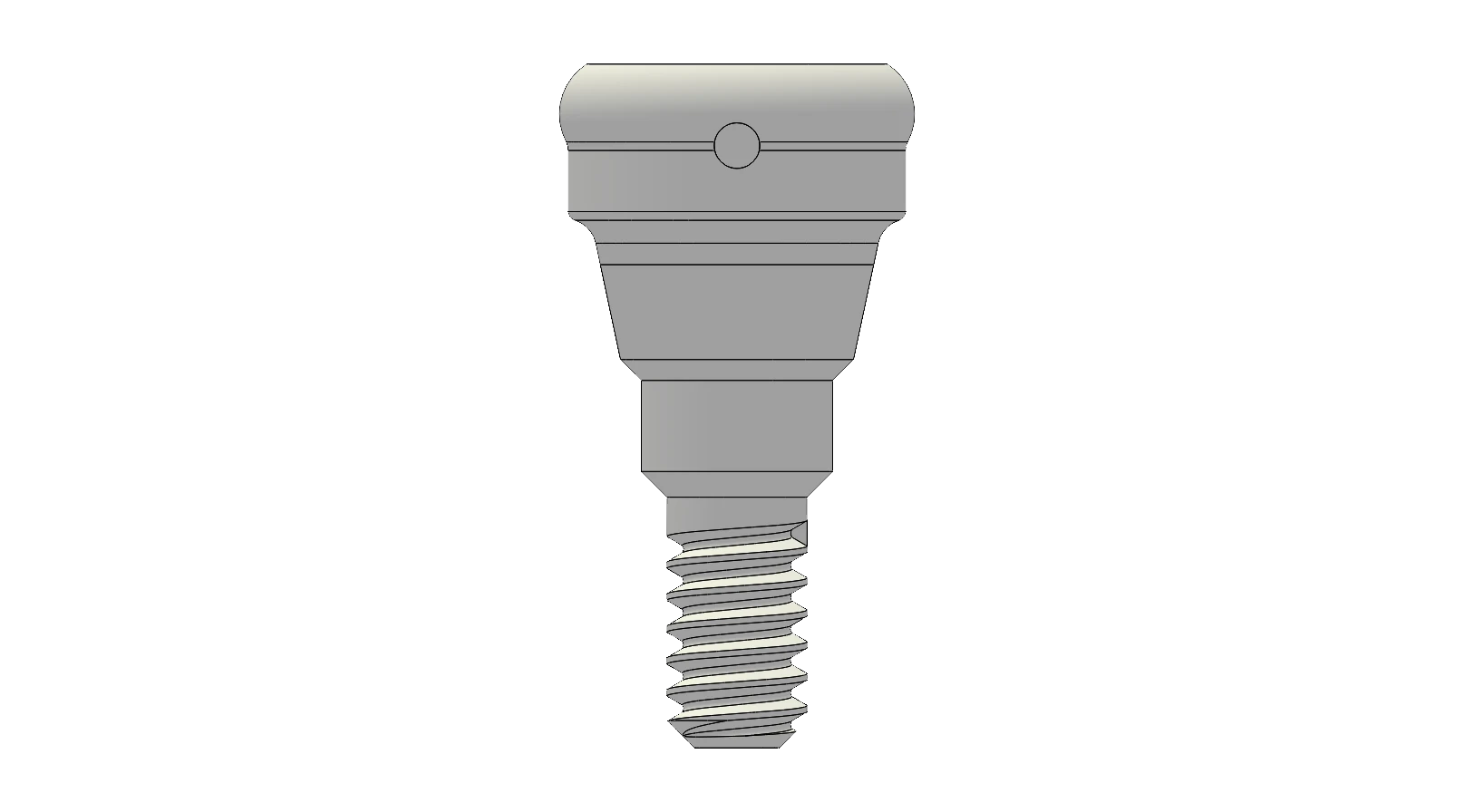 Locator abutment — 0 mm collar