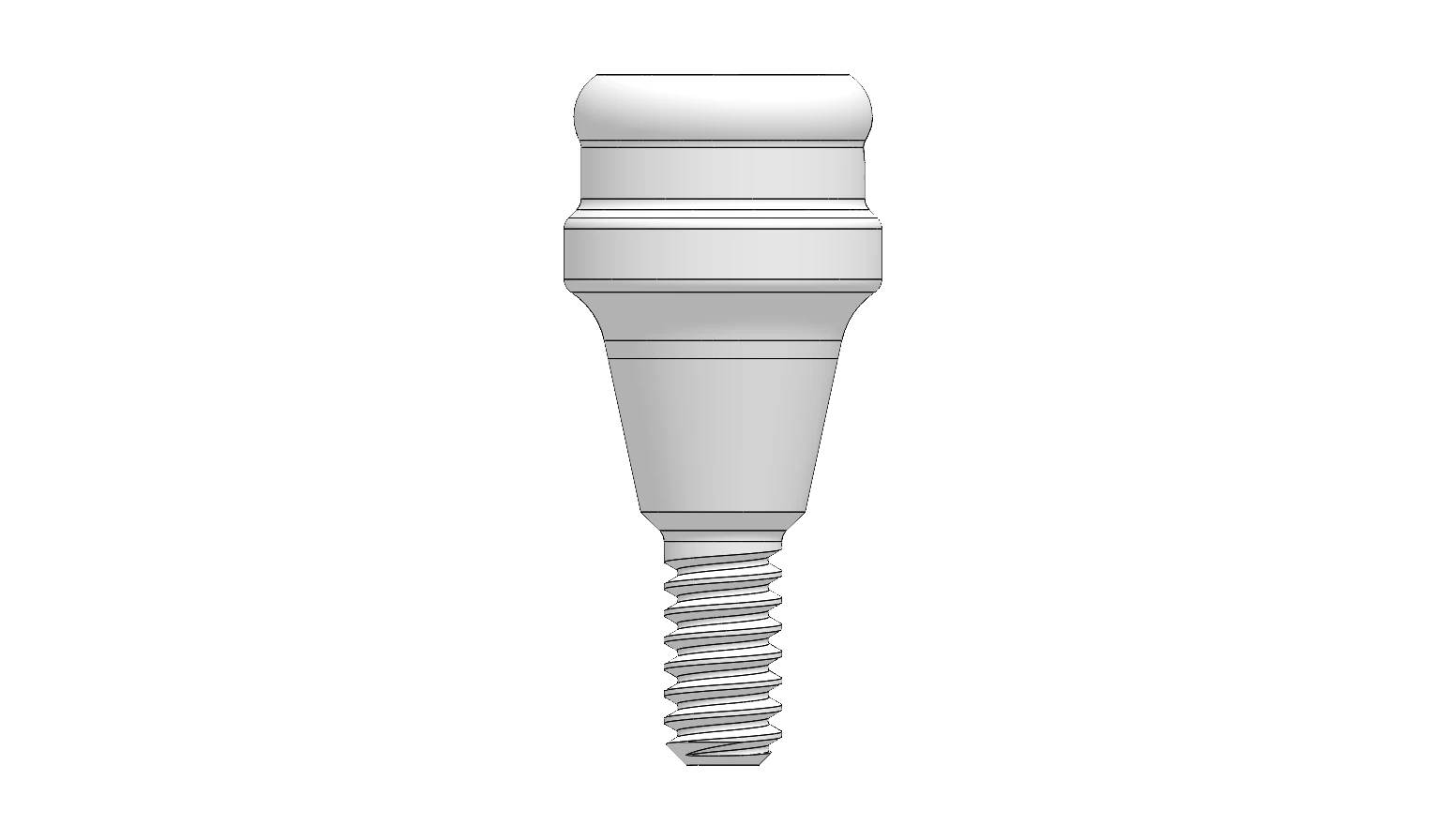 Locator abutment — 2 mm collar