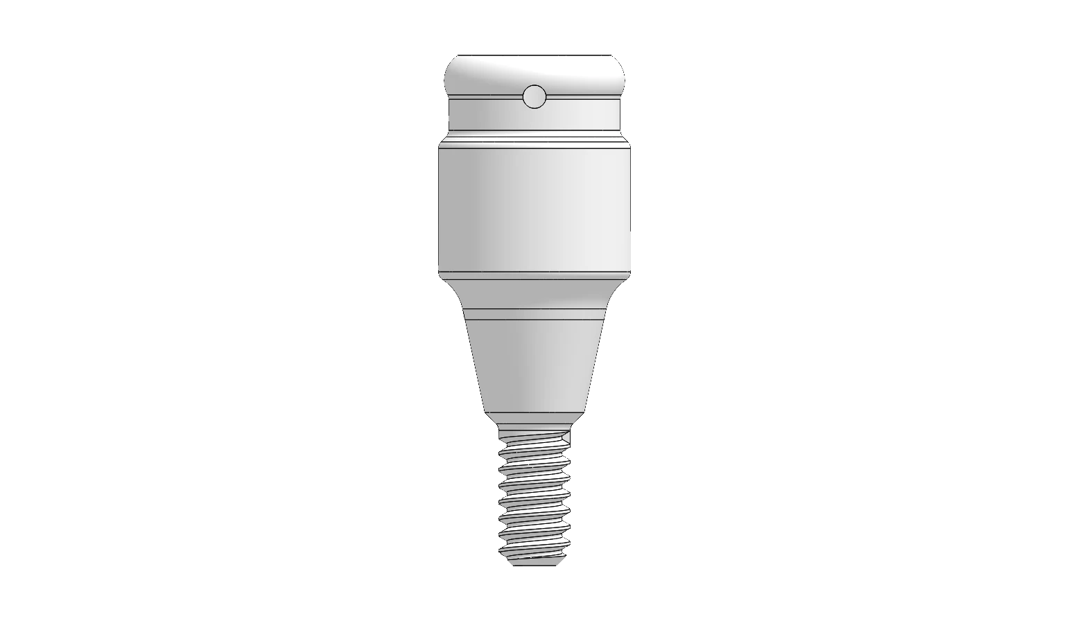 Locator abutment — 4 mm collar