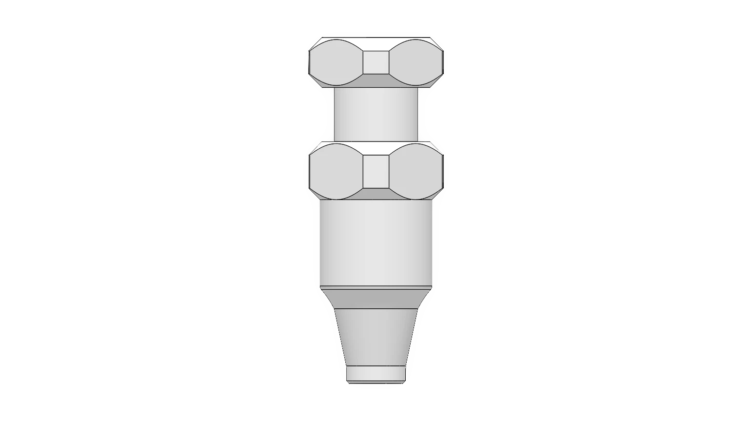 Open tray impression coping Non-Hex Ø4.15 — 1.0 mm collar