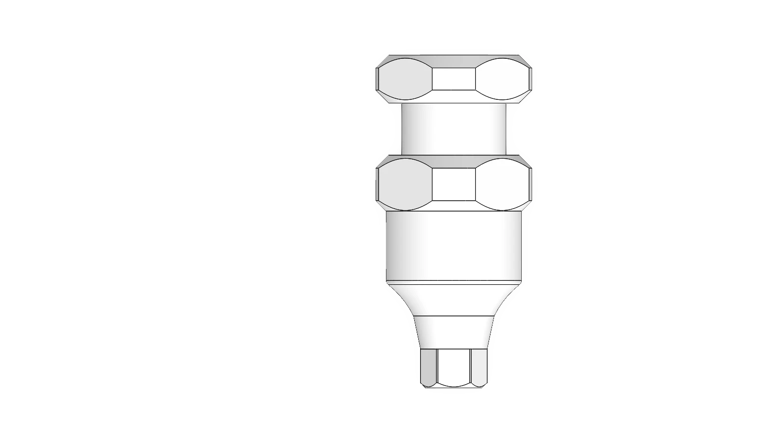Open tray impression coping Ø5.2 — 1.5 mm collar