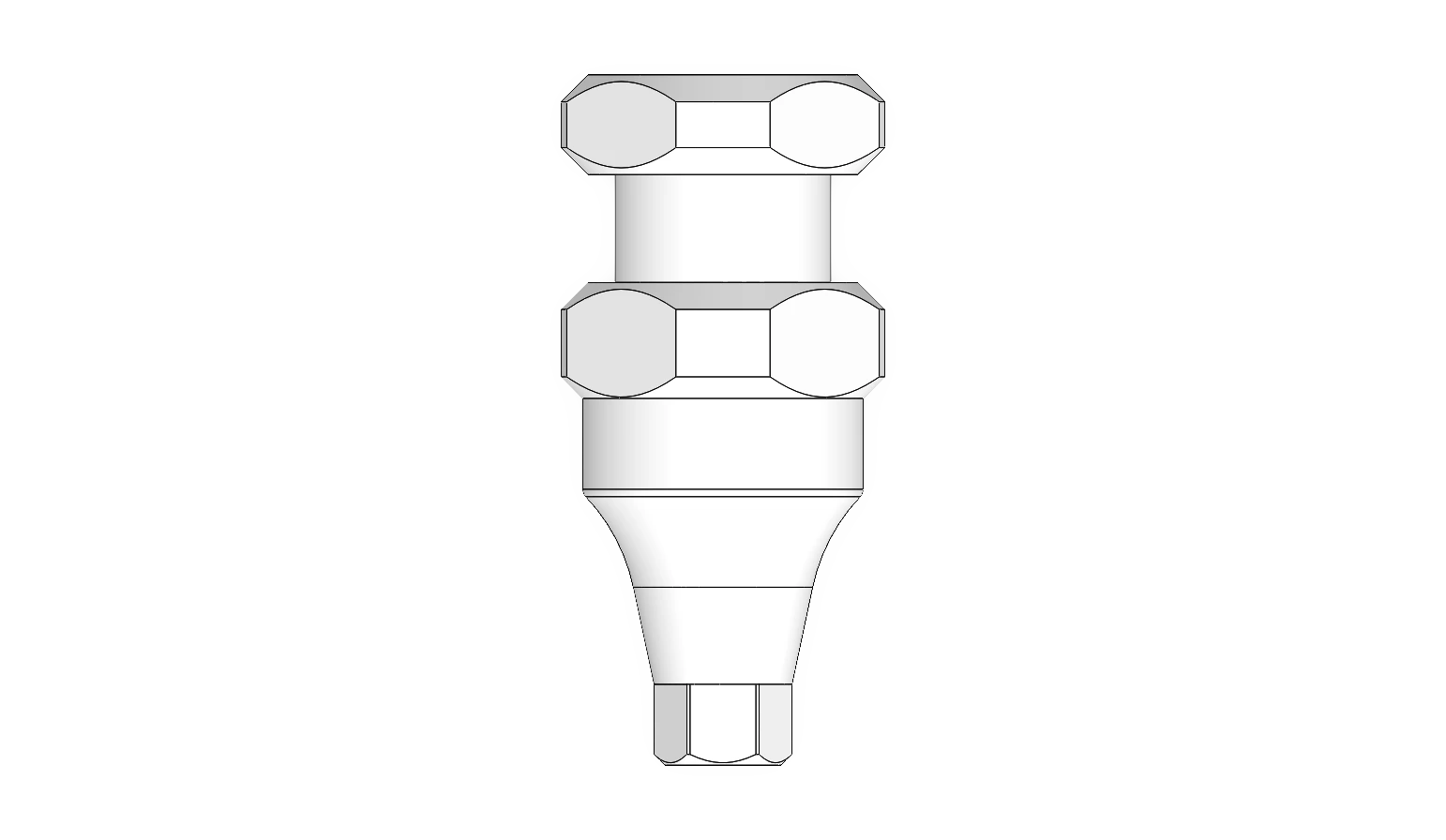 Open tray impression coping Ø5.2 — 2.5 mm collar