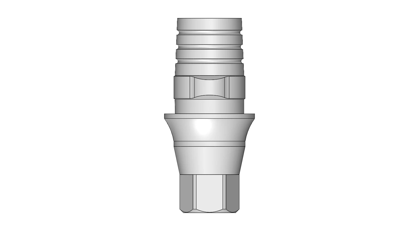 Ti Base abutment Hex Ø3.80 × 0.5