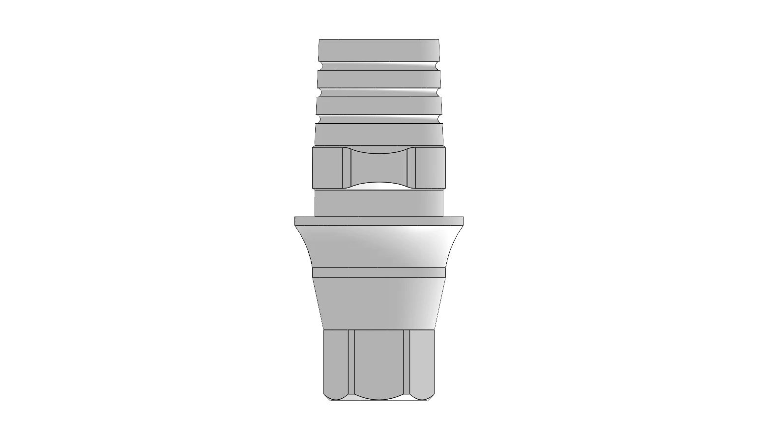 Ti Base abutment Hex Ø3.80 × 1.5