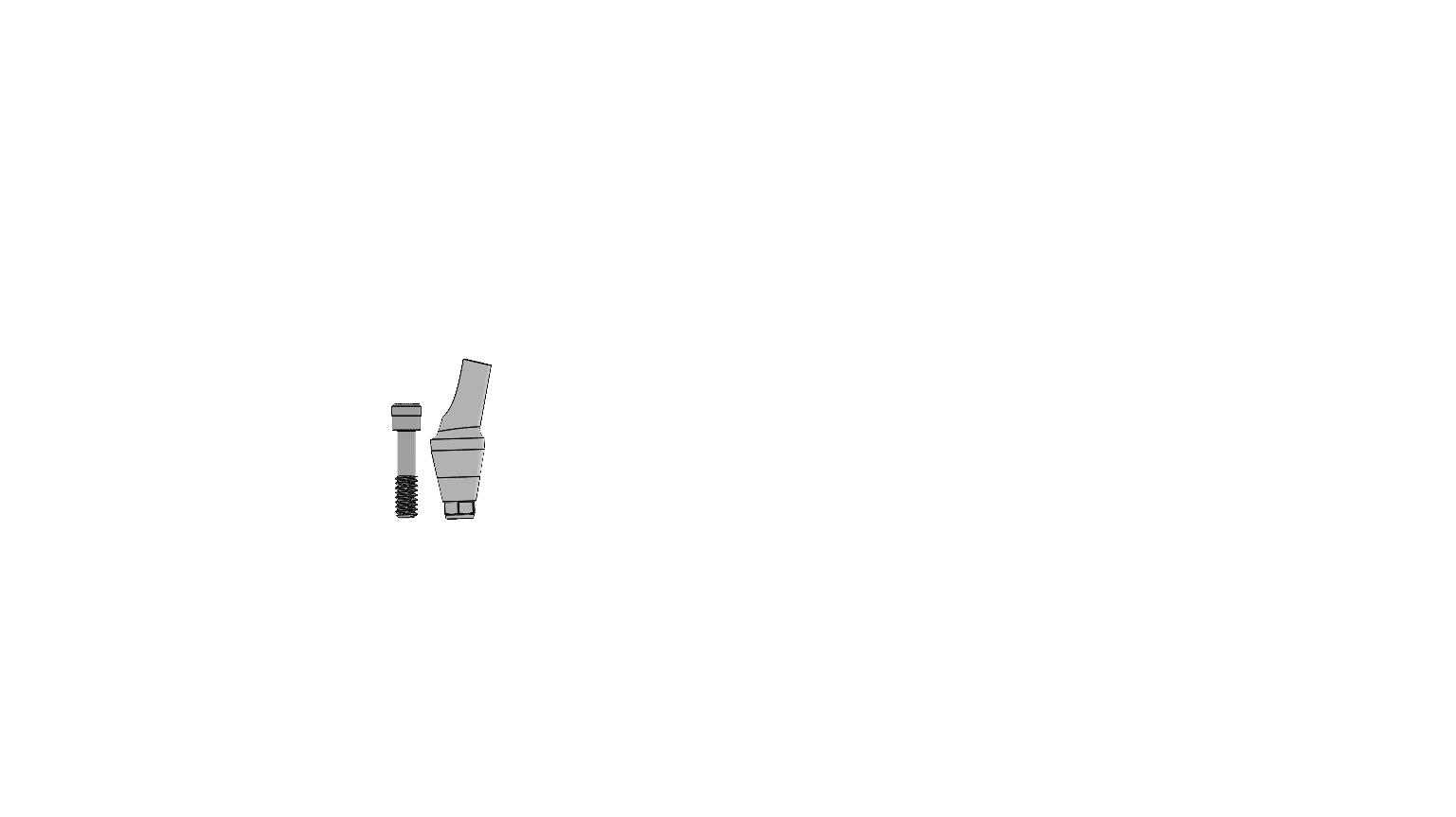 K 15° abutment 4.5 × 3