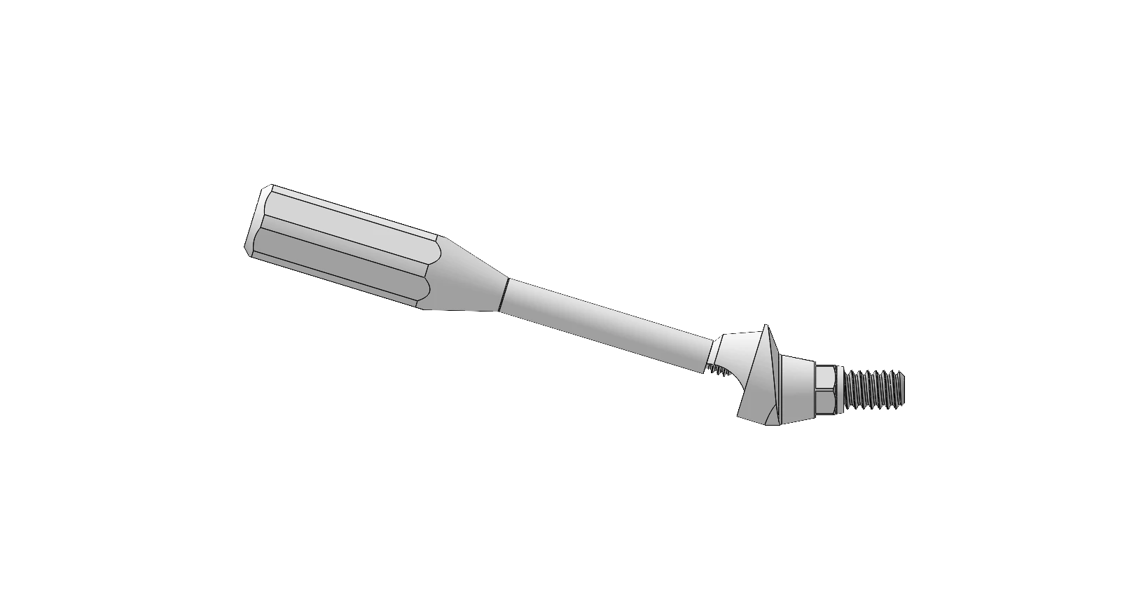 17° angled MUA — 2.5 mm collar