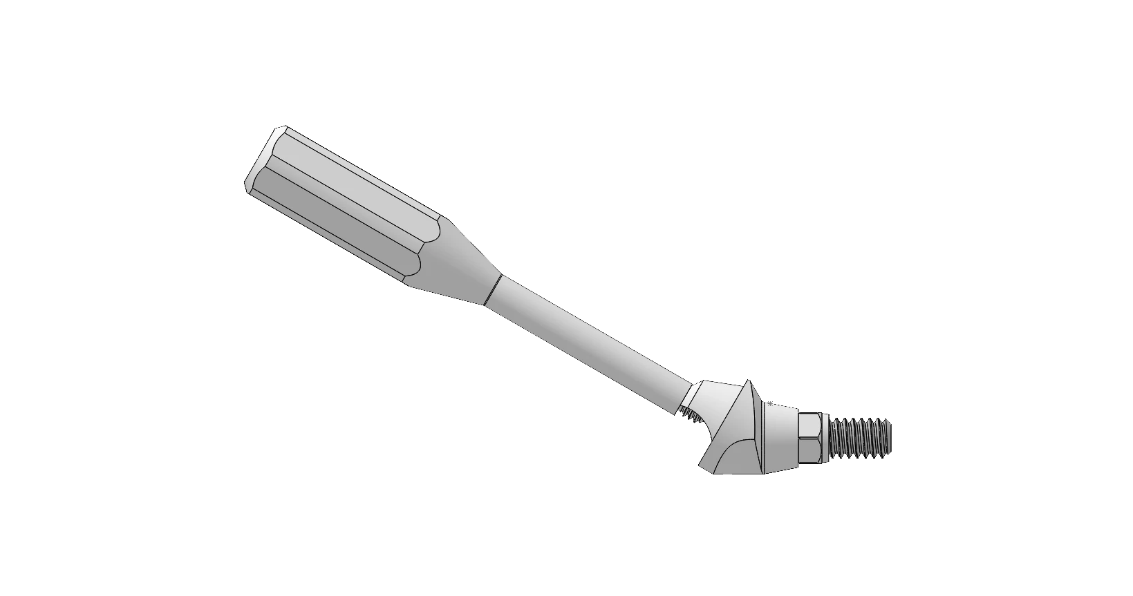 30° angled MUA — 3.5 mm collar