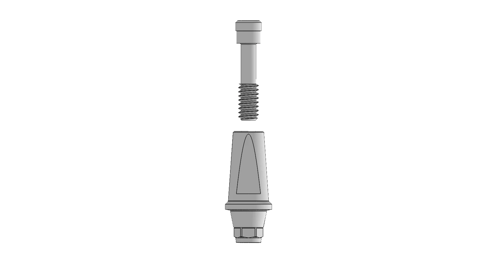 K cemented abutment 4.5 × 1
