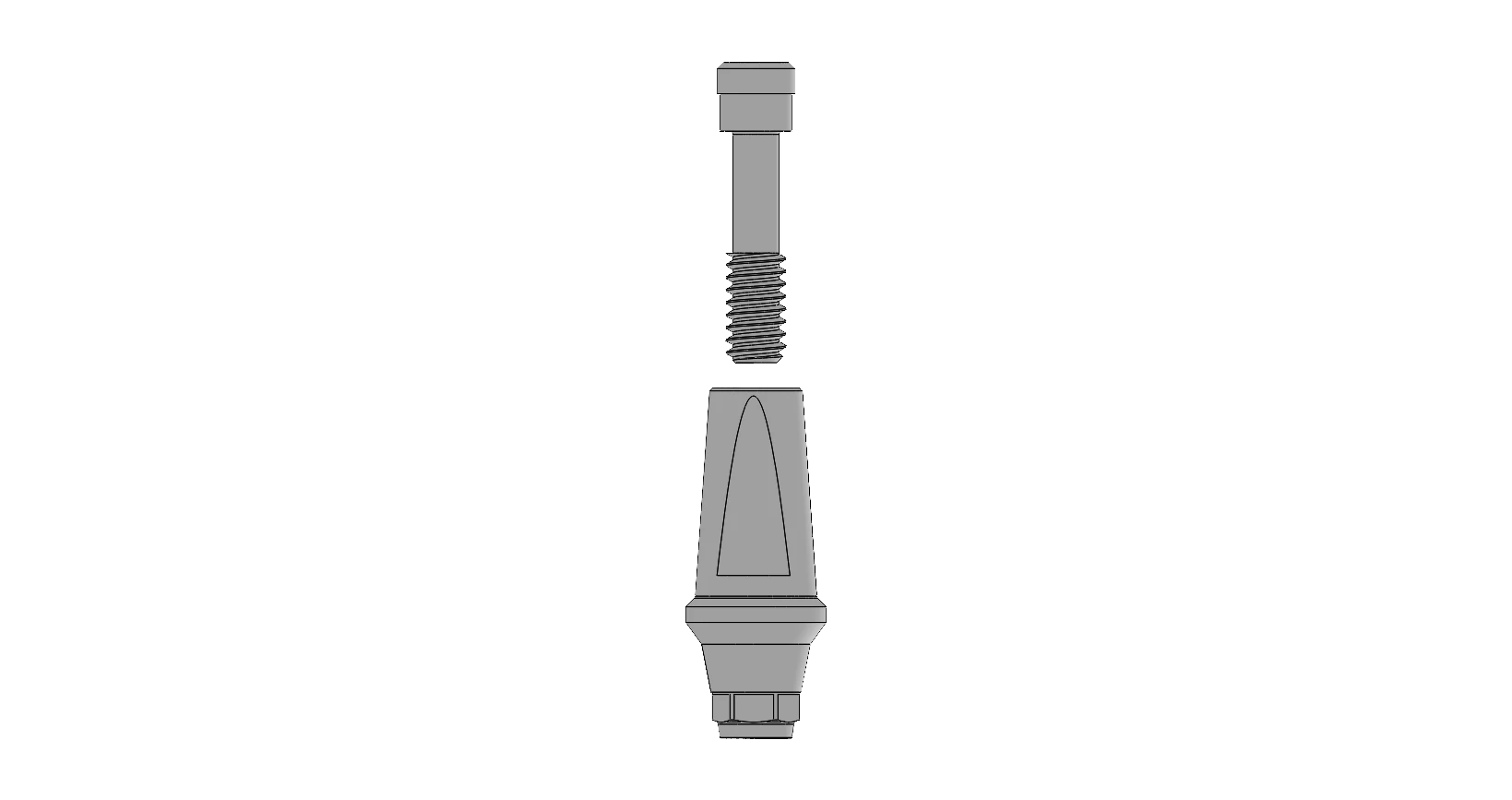 K cemented abutment 4.5 × 1.5
