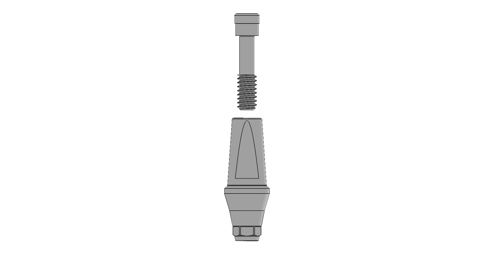 K cemented abutment 4.5 × 2.5