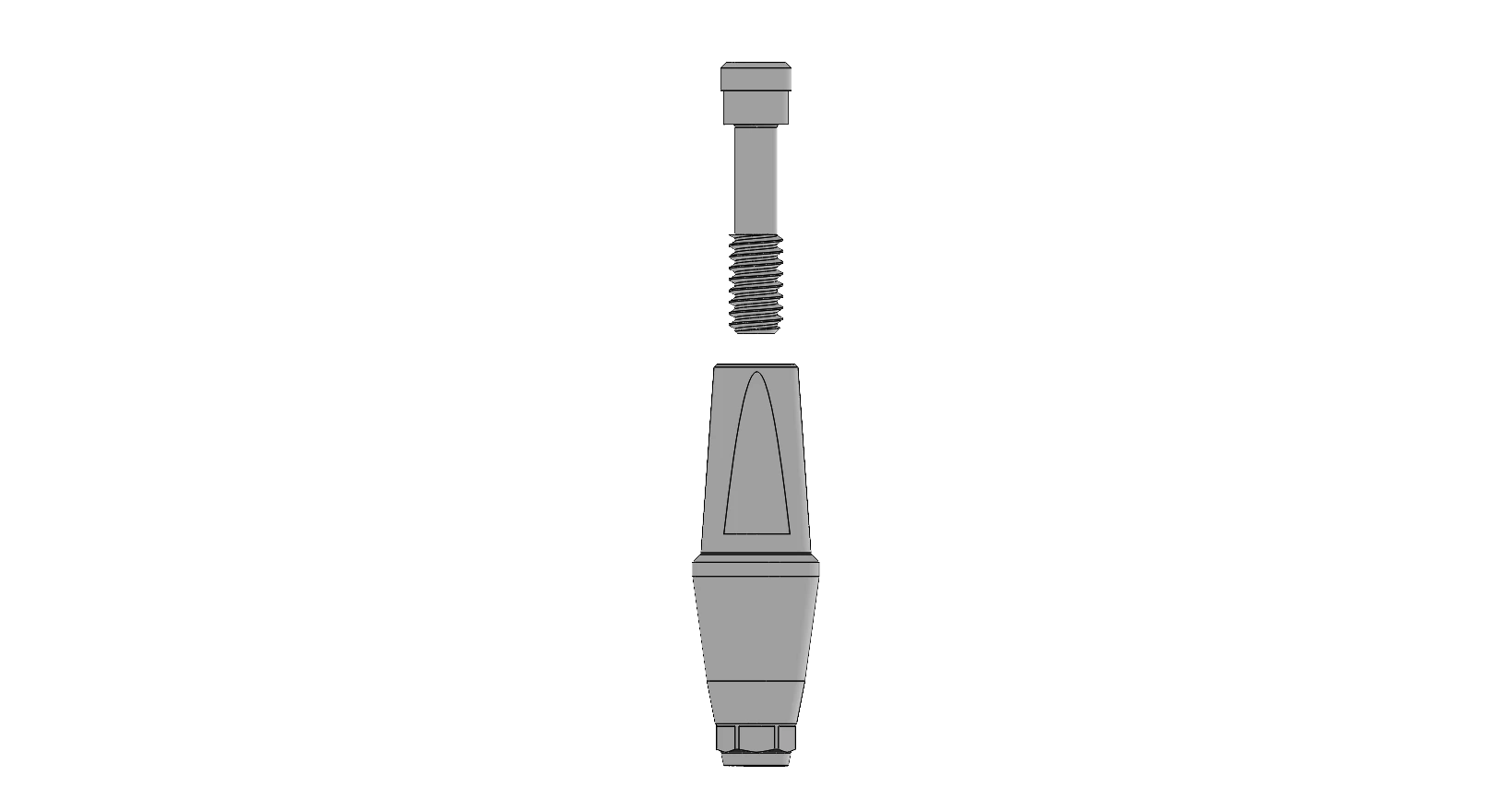 K cemented abutment 4.5 × 4.5