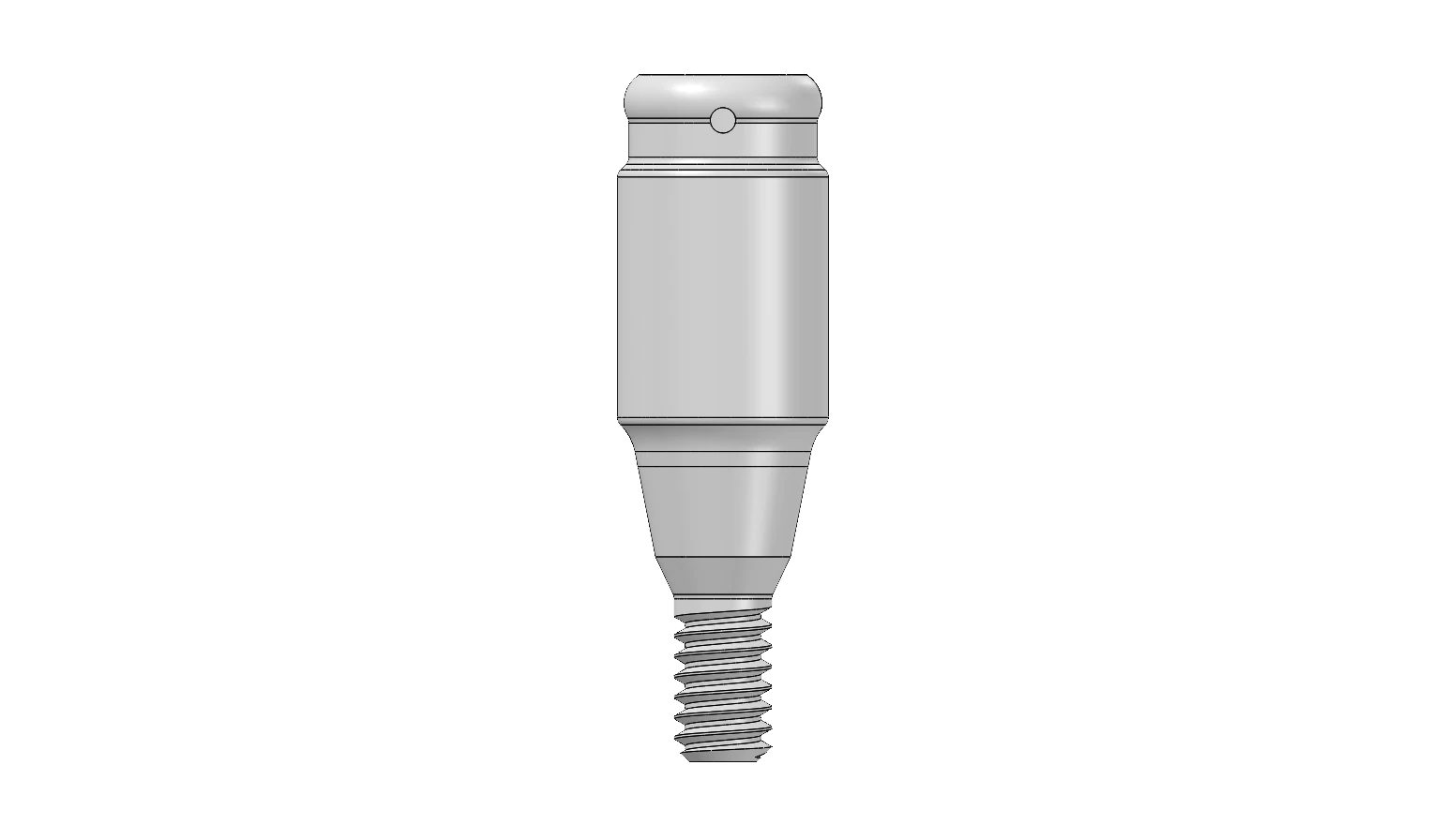 K locator abutment — 6 mm collar